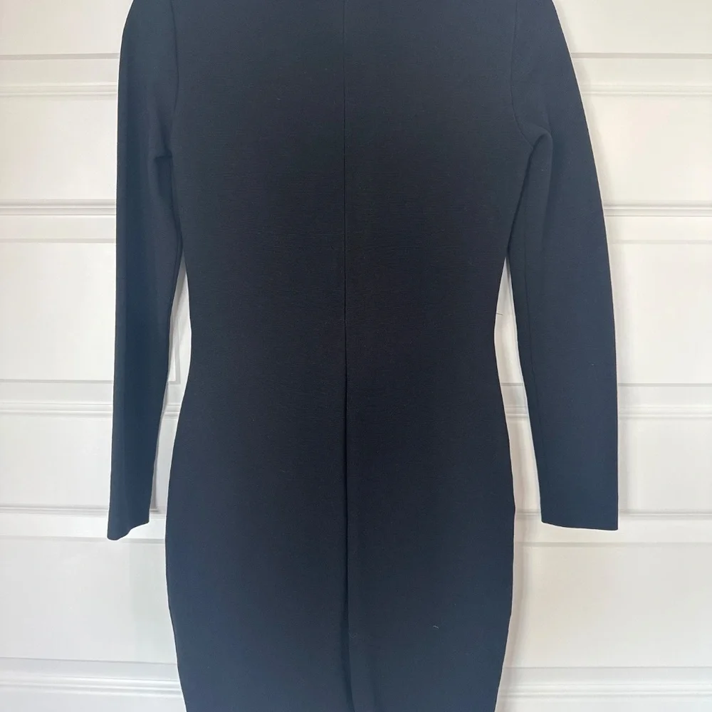 Authentic Emilio Pucci Leather Insert Fitted Dress Size 6 - Picture 3 of 8